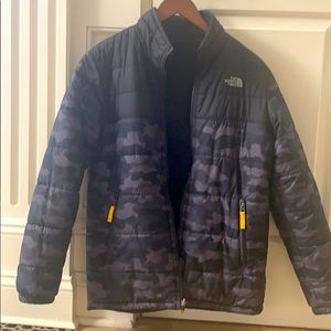 Boys camo Northface jacket